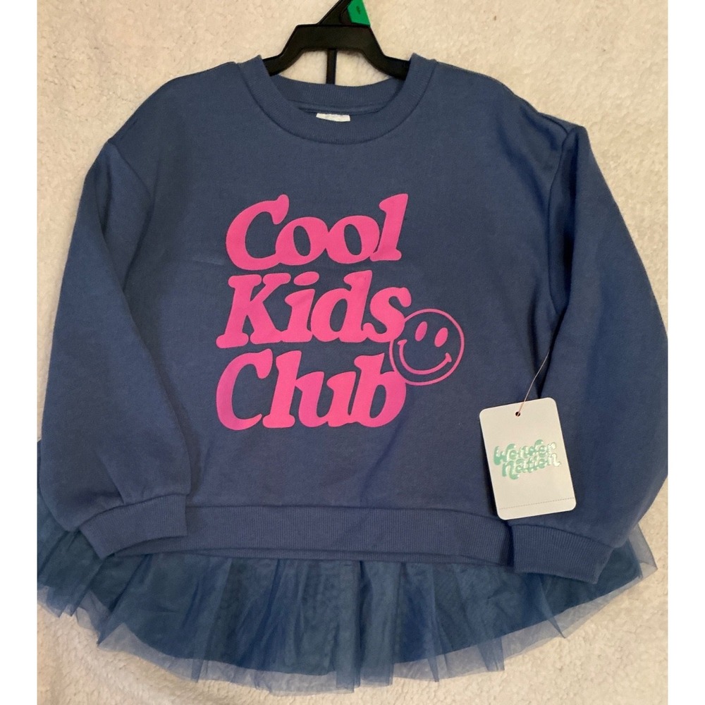 NWT Two Piece Set Size 5T Wonder Nation Blue Cool Kids Club Skort Set